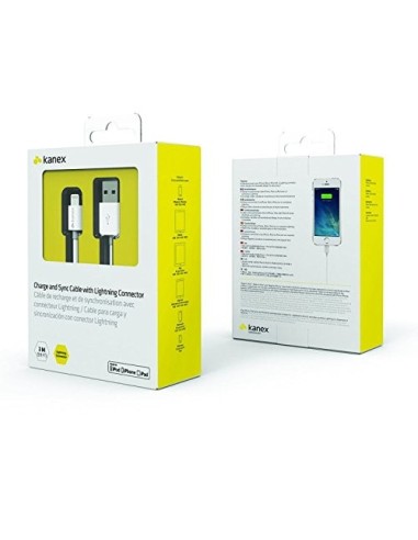 Kanex 3m Lightning-USB - Cable USB (2.0, USB A, Lightning) Color blanco: Kiwiku.com: Informática