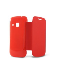 Ksix B8474FU80RJ - Funda folio con carcasa trasera para Samsung Galaxy Mini II, rojo - Electrónica - Kiwiku.com