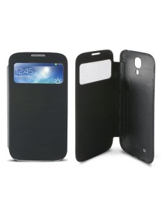 Ksix B8505FU80WN - Funda folio trasera flexible con tapa para Samsung Galaxy S4 I9505, negro: Kiwiku.com: Electrónica