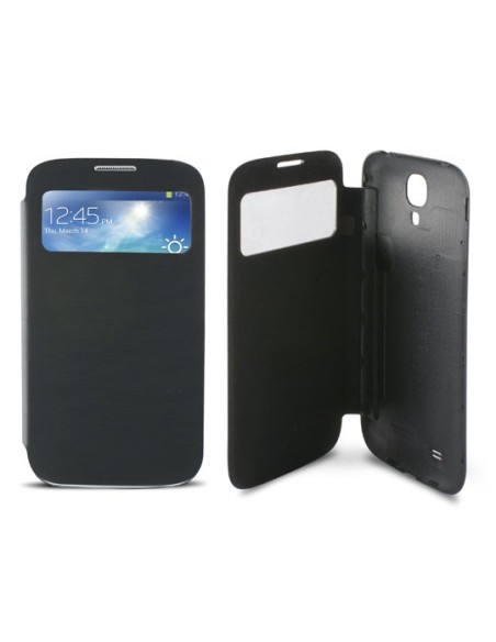 Ksix B8505FU80WN - Funda folio trasera flexible con tapa para Samsung Galaxy S4 I9505, negro: Kiwiku.com: Electrónica