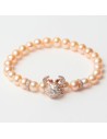 Pulsera Mujer Lancaster Jla-br-crab-2-pe Naranja Plata de Ley 16 mm Rosado