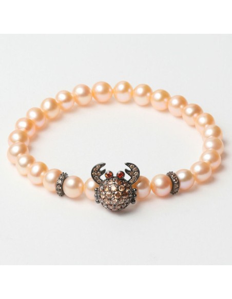 pulsera_mujer_lancaster_jla-br-crab-4-pe_marrón_naranja_plata_de_ley_16_mm_8059519896644_oferta