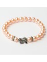 Pulsera Mujer Lancaster Jla-br-frog-3-pe Naranja Verde Plata de Ley 16 mm