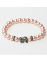 Pulsera Mujer Lancaster Jla-br-frog-3-pu Rosa Verde Plata de Ley 16 mm