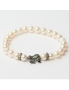 Pulsera Mujer Lancaster Jla-br-frog-3-wh Blanco Verde Plata de Ley 16 mm