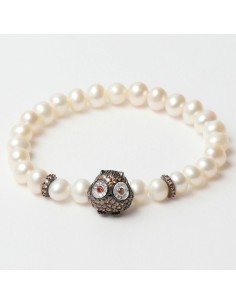 pulsera_mujer_lancaster_jla-br-owl-4-wh_marrón_blanco_plata_de_ley_16_mm_8431777835663_oferta