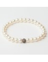 Pulsera Mujer Lancaster Jla-br-sb-4-wh Marrón Blanco Plata de Ley 16 mm