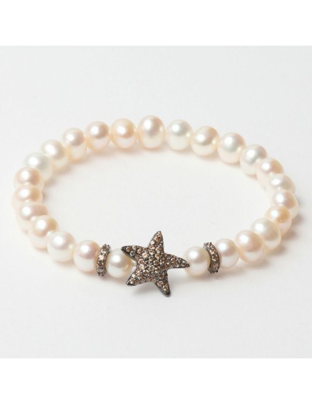 pulsera_mujer_lancaster_jla-br-star-4-wh_marrón_blanco_plata_de_ley_16_mm_8059519897061_oferta