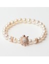 Pulsera Mujer Lancaster Jla-br-turtle-2-wh Blanco Plata de Ley 16 mm Rosado