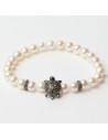Pulsera Mujer Lancaster Jla-br-turtle-3-wh Blanco Verde Plata de Ley 16 mm