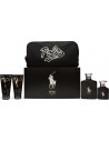 Ralph Lauren Polo Black Set Regalo 125ml Eau de Toilette + 40ml Eau de Toilette + 50ml A/shave Gel + 50ml H/b Wash + Pouch