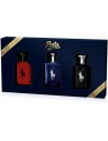 Ralph Lauren World Of Polo Set Regalo 40ml Polo Red Eau de Toilette + 40ml Polo Blue Eau de Toilette + 40ml Polo Black Edt
