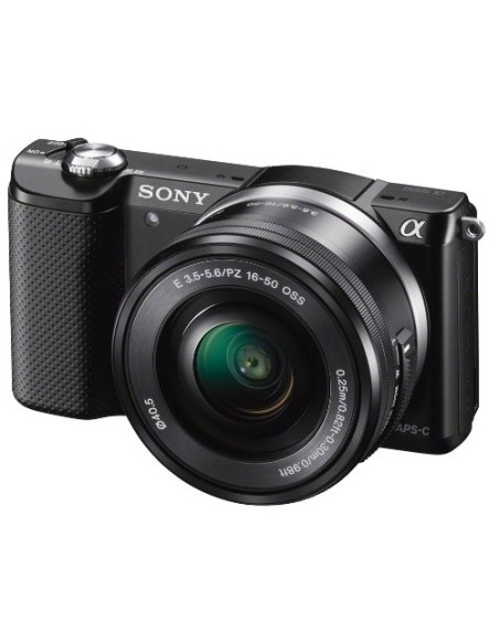 Sony A5000 - Cámara EVIL de 20.1 Mp (pantalla articulada 3, estabilizador, vídeo Full HD, WiFi), color negro: Sony: Kiwiku.com: