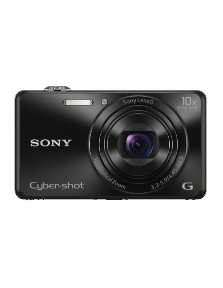 Sony DSC-WX220 - Cámara compacta de 18.9 Mp (pantalla de 2.7, zoom óptico 10x, estabilizador, vídeo Full HD), negro - Electróni