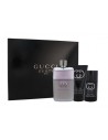 Gucci Guilty para Hombre Set de Regalo 90ml Eau de Toilette Vaporizador + 75ml Desodorante en Barra+ 50ml Gel de Ducha
