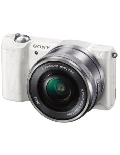 Kiwiku.com: Sony Alpha-5000 - Cámara EVIL de 20.1 Mp (pantalla articulada 3, estabilizador, vídeo Full HD, WiFi), color blanco