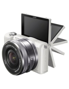 Kiwiku.com: Sony Alpha-5000 - Cámara EVIL de 20.1 Mp (pantalla articulada 3, estabilizador, vídeo Full HD, WiFi), color blanco 2