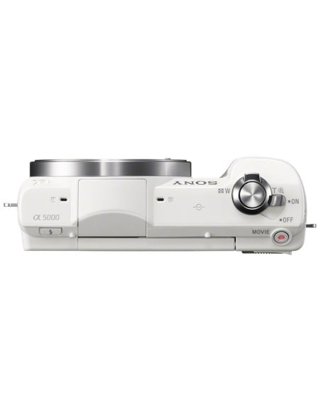 Kiwiku.com: Sony Alpha-5000 - Cámara EVIL de 20.1 Mp (pantalla articulada 3, estabilizador, vídeo Full HD, WiFi), color blanco