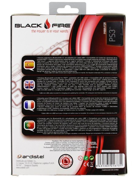 Controller Black Fire: Kiwiku.com: Videojuegos