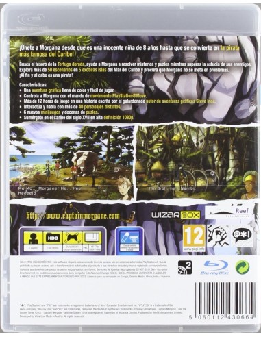 Captain Morgane and the Golden Turtle: Playstation 3: Kiwiku.com: Videojuegos