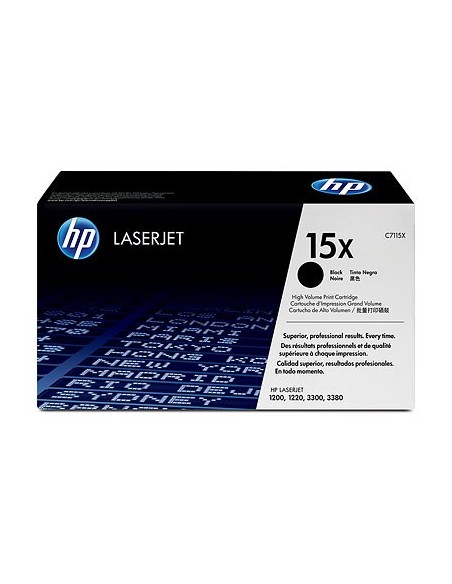 HP C7115X - Cartucho de impresión HP 15X LaserJet con tóner Ultraprecise, negro: HP: Kiwiku.com: Oficina y papelería