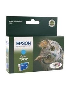 Epson T0792 - Cartucho de tinta para Stylus Photo 1400, color cian: Kiwiku.com: Oficina y papelería