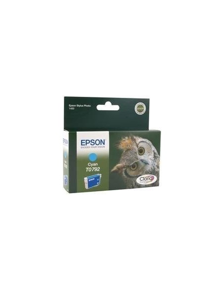Epson T0792 - Cartucho de tinta para Stylus Photo 1400, color cian: Kiwiku.com: Oficina y papelería