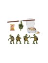 Tortugas Ninja Pack de 4 Figuras 1/4 Baby Turtles 10 Cm