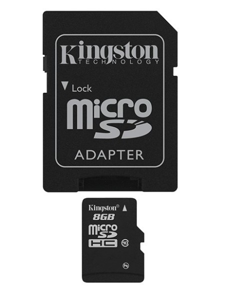 Kingston SDC10/8GB - Tarjeta de memoria micro SDHC de 8 GB: Kingston: Kiwiku.com: Informática