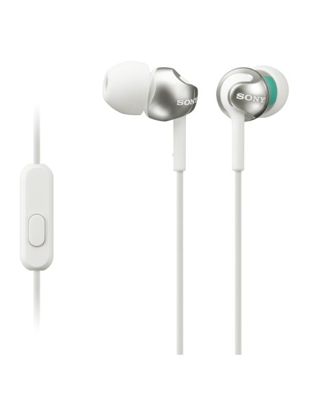 Sony MDR-EX110AP - Auriculares in-ear (con micrófono, control remoto integrado), blanco: Kiwiku.com: Electrónica