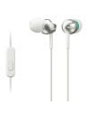 Sony mdr-ex110ap - auriculares in-ear (con micrófono, control remoto integrado), blanco