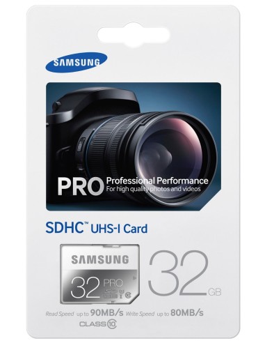 Samsung Pro - Tarjeta de memoria SDHC de 32 GB (UHS -I Grade 1, Clase 10): Samsung: Kiwiku.com: Informática