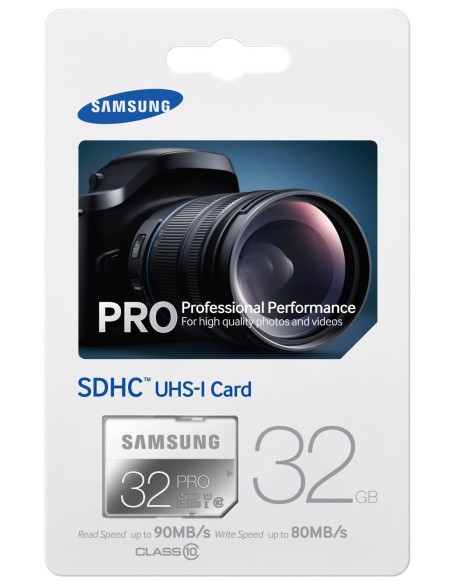 Samsung Pro - Tarjeta de memoria SDHC de 32 GB (UHS -I Grade 1, Clase 10): Samsung: Kiwiku.com: Informática