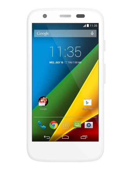 Motorola Moto G 4G - Smartphone libre (pantalla 4.5, cámara 5 Mp, 8 GB, Quad-Core 1.2 GHz, 1 GB RAM, Android 4.4.3) blanco - El
