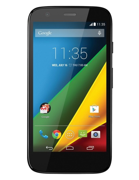 Motorola Moto G 4G - Smartphone libre (pantalla 4.5, cámara 5 Mp, 8 GB, Quad-Core 1.2 GHz, 1 GB RAM, Android 4.4.3) negro - Ele