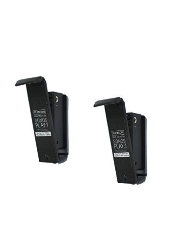 Flexson - Soporte de pared para Sonos Play:1 (inclinable) Par negro: Kiwiku.com: Electrónica