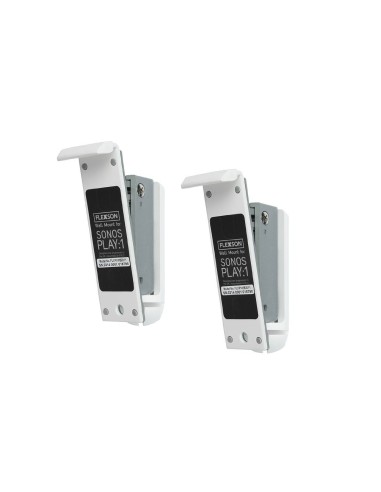 Flexson - Soporte de pared para Sonos Play:1 (inclinable) Par blanco: Kiwiku.com: Electrónica