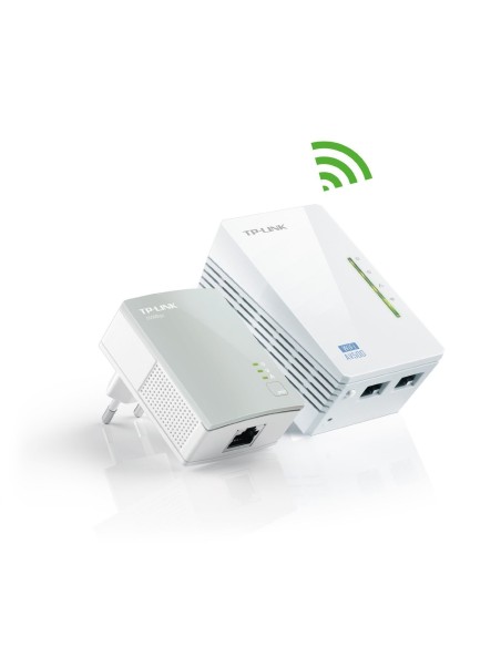 TP-LINK TL-WPA4220KIT - Extensor de red por línea eléctrica (WiFi, AV500, 2 puertos, sin configuración): TP-LINK: Kiwiku.com: I