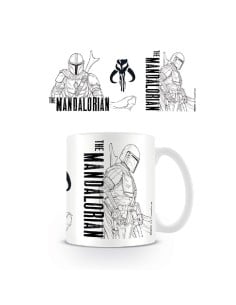 pyramid_taza_line_art_the_mandalorian_star_wars_5050574257213_oferta