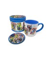 Pyramid International Lata Regalo Taza + Posavasos Marvel Cartas