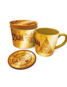 pyramid_international_set_de_taza_y_posavaso_the_legend_of_zelda_golden_triforce_5050293860756_oferta
