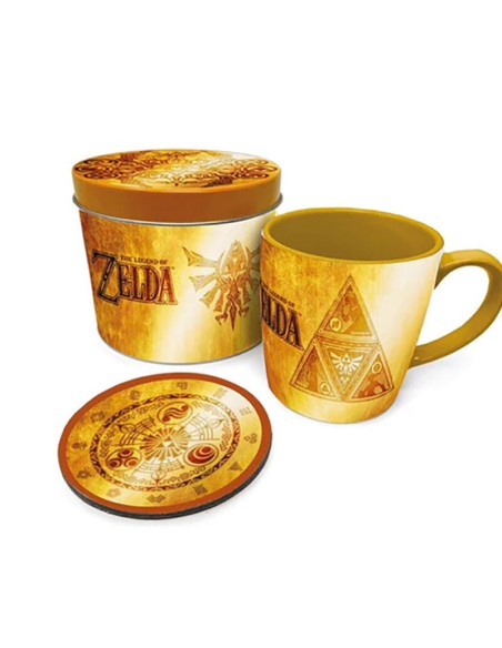 pyramid_international_set_de_taza_y_posavaso_the_legend_of_zelda_golden_triforce_5050293860756_oferta