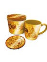 Pyramid International Set de Taza y Posavaso The Legend Of Zelda Golden Triforce