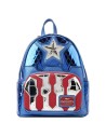 Mochila Metallic Capitan America Marvel Loungefly 26cm