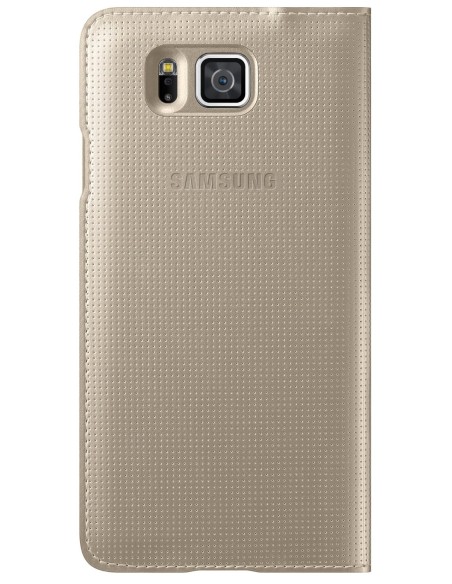 Samsung S-View - Cubierta para Samsung Galaxy Alpha G850F, dorado: Kiwiku.com: Electrónica