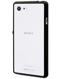Made for Xperia MyFrame - Funda bi-material para Sony Xperia Z3, negro y transparente: Kiwiku.com: Electrónica