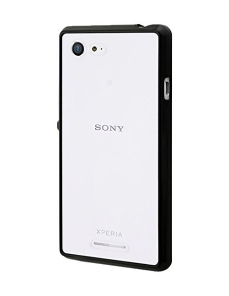 Made for Xperia MyFrame - Funda bi-material para Sony Xperia Z3, negro y transparente: Kiwiku.com: Electrónica