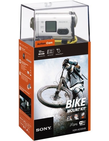 Sony HDR-AS100V Bike Edition - Videocámara deportiva CMOS Exmor RTM 18.9 MP (1/2.3), Lente Carl Zeiss® Tessar® F2.8, estabiliza
