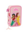 Safta Plumier Doble Pequeño 28 Unidades Princesas Disney "summer Adventures"