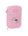 Safta Plumier Doble Pequeño 28 Unidades Reciclado Glowlab Kids "sweet Home"